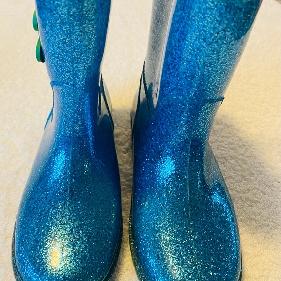 Western Chief Girls Turquoise Blue - Kids Size 1 - Boot Height 7” - box 30 - Picture 4 of 4